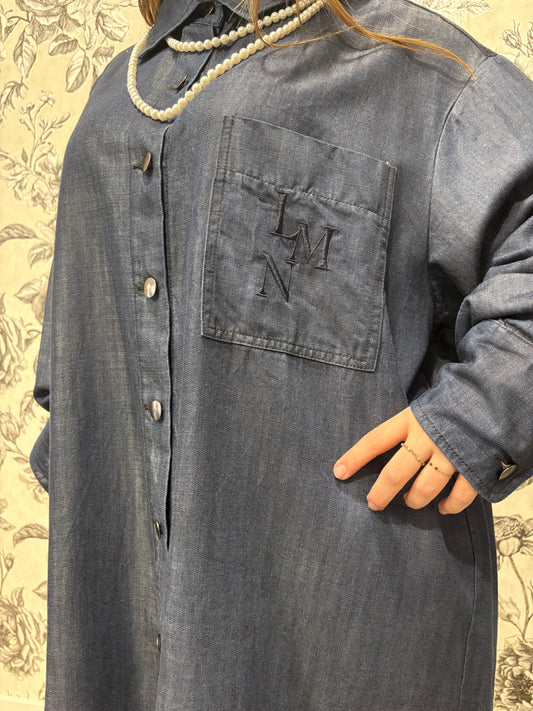 Robe chemise en denim