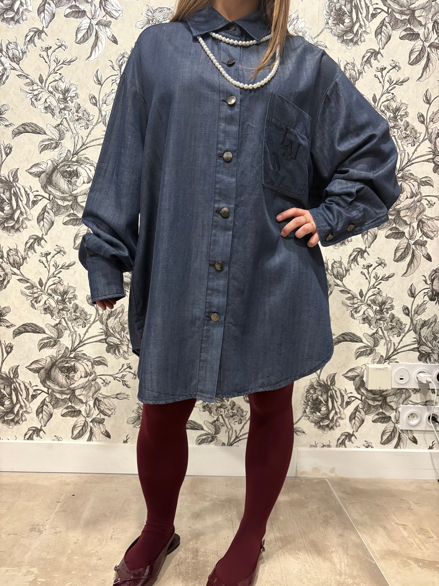 Robe chemise en denim