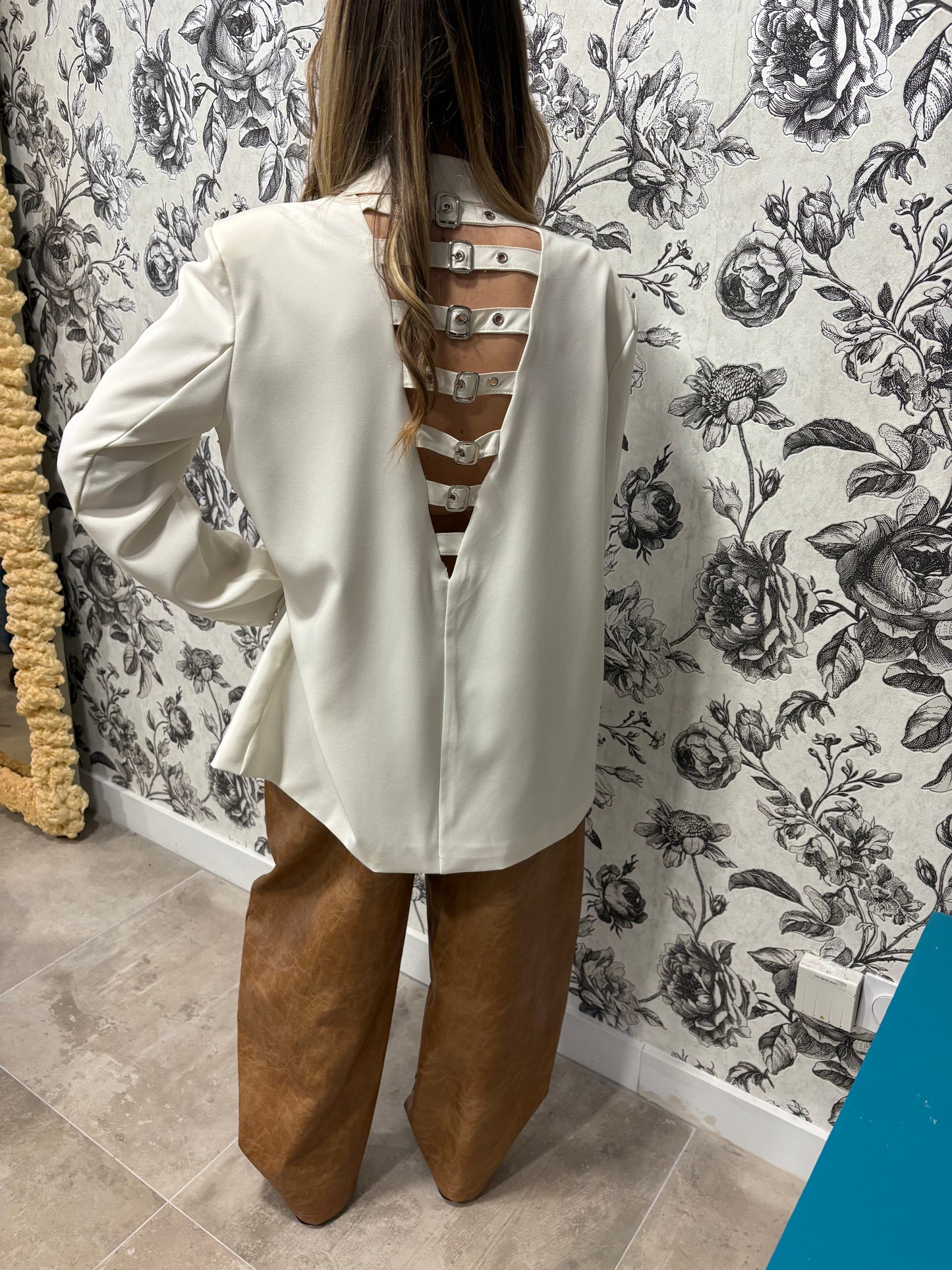 Blazer oversize Blanc