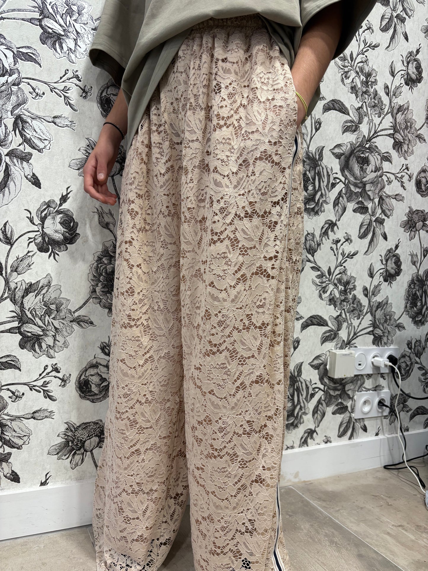 Pantalon dentelle