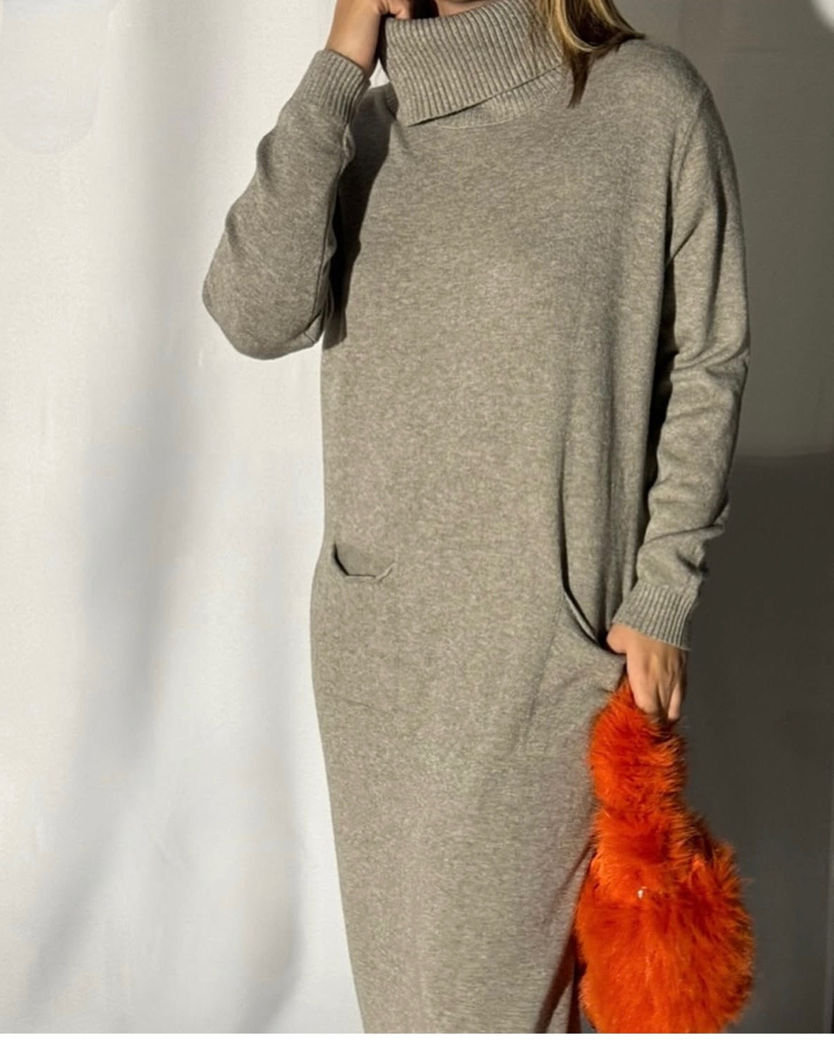 Robe longue en laine - Confort & élégance au rdv