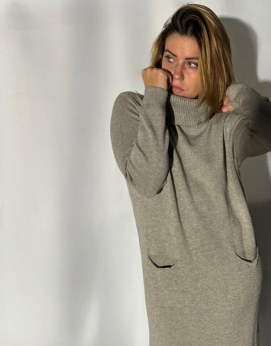 Robe longue en laine - Confort & élégance au rdv